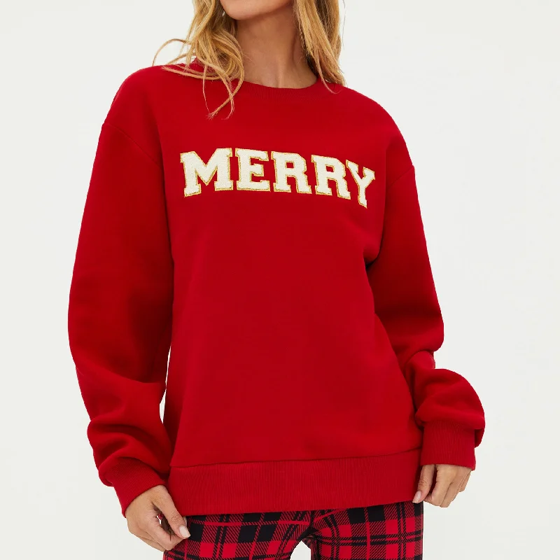 Dawn Sweatshirt - Be Merry - Red