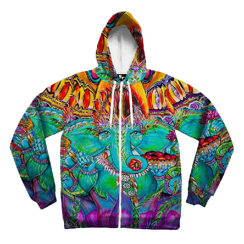 Ganesha Unisex Zip Hoodie