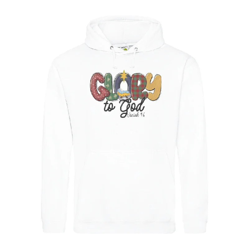 Glory to God Christmas Hoodie Spring Sale