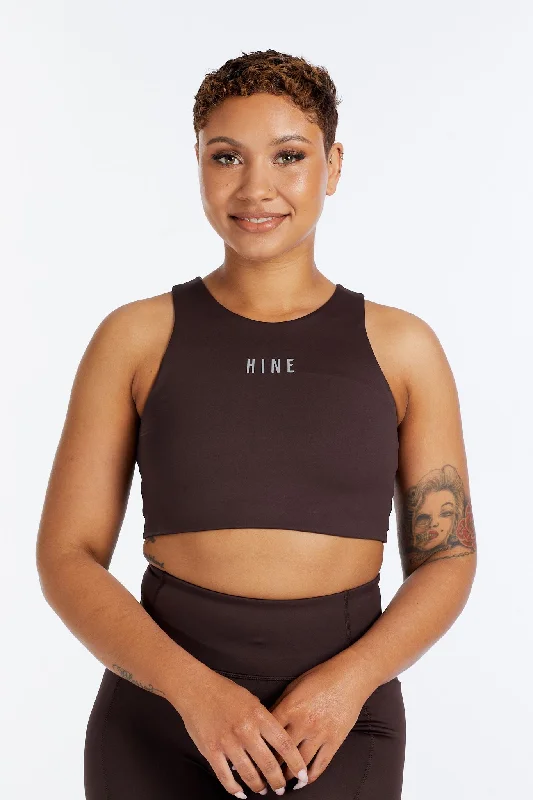 HYBRID PERFORMANCE SPORTS BRA ESPRESSO