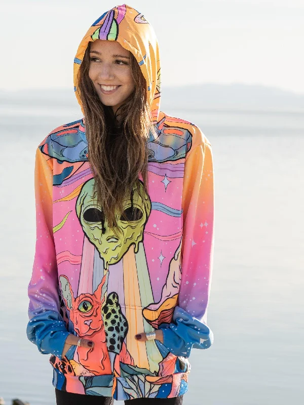 Neon Alien Invasion (Dawn) Unisex Hoodie