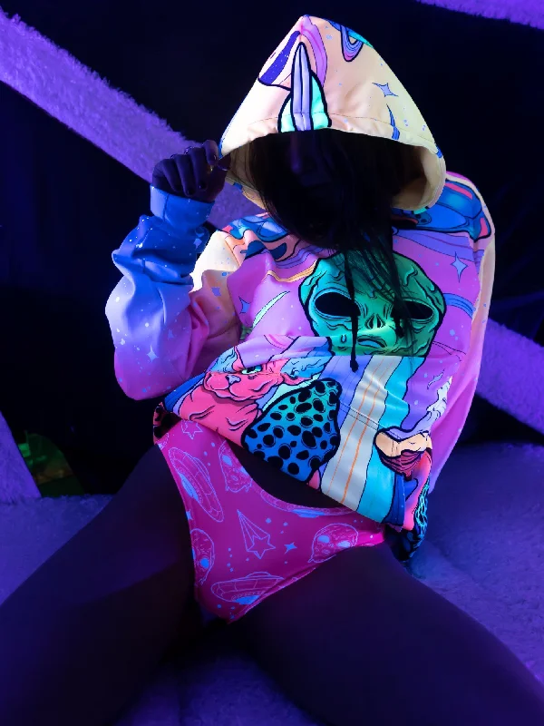 Neon Alien Invasion (Dawn) Unisex Hoodie