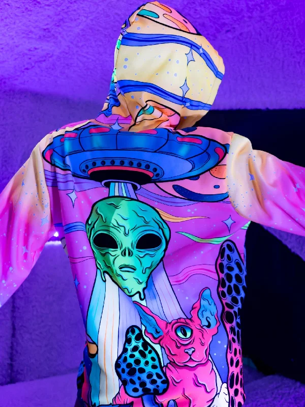 Neon Alien Invasion (Dawn) Unisex Hoodie