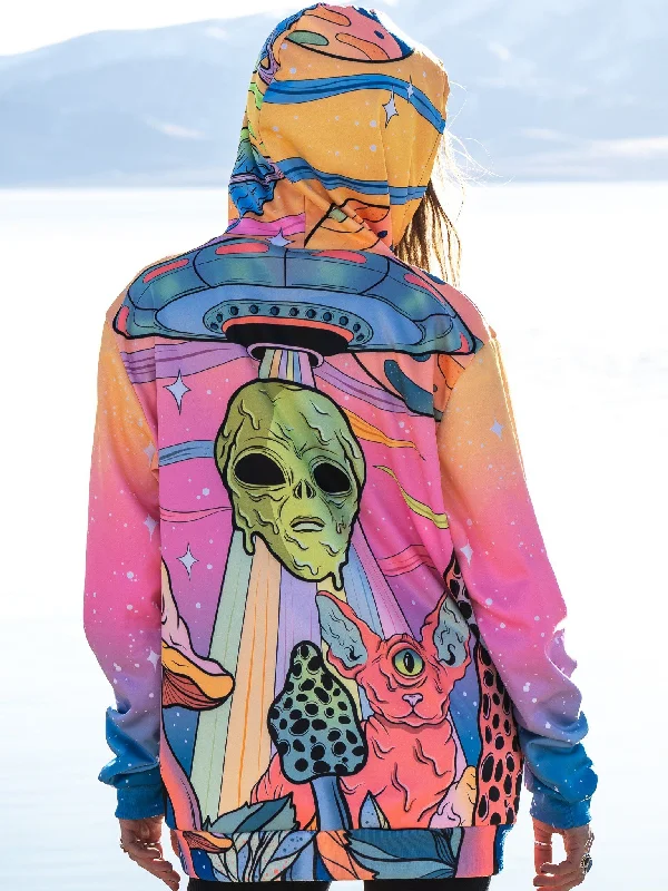 Neon Alien Invasion (Dawn) Unisex Hoodie