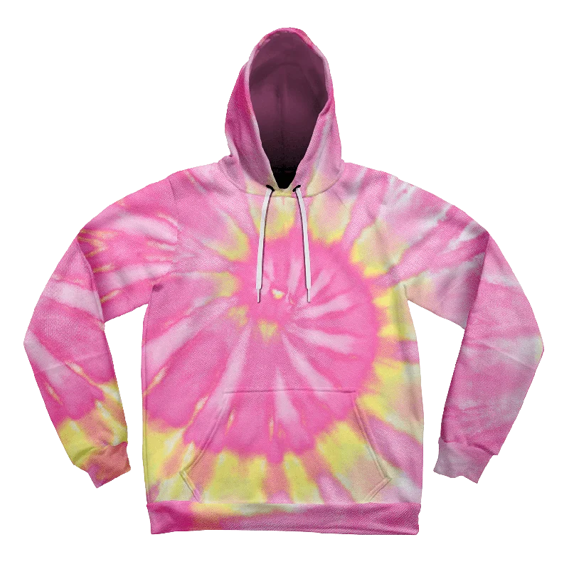 Neon Pink Tie-Dye Unisex Hoodie