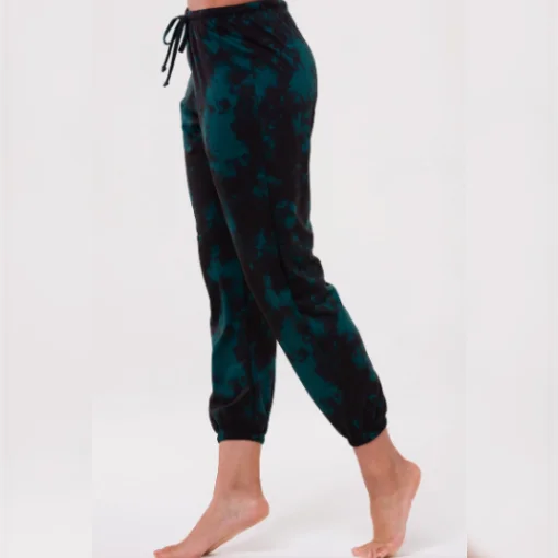 Fleece Sweatpant - Emerald Tie Dye