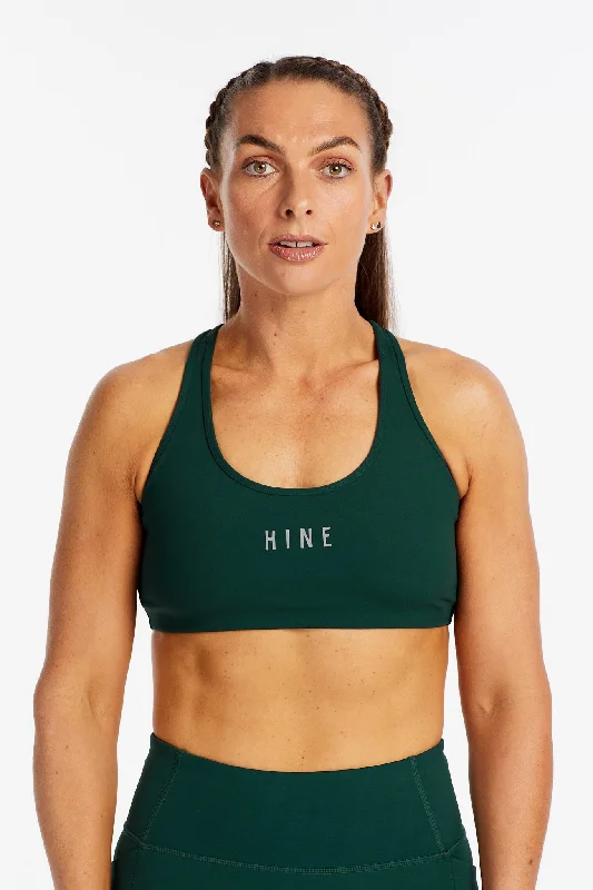 SPORTY RACERBACK BRA PINE