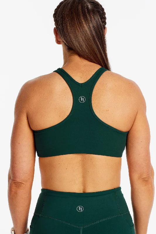 SPORTY RACERBACK BRA PINE