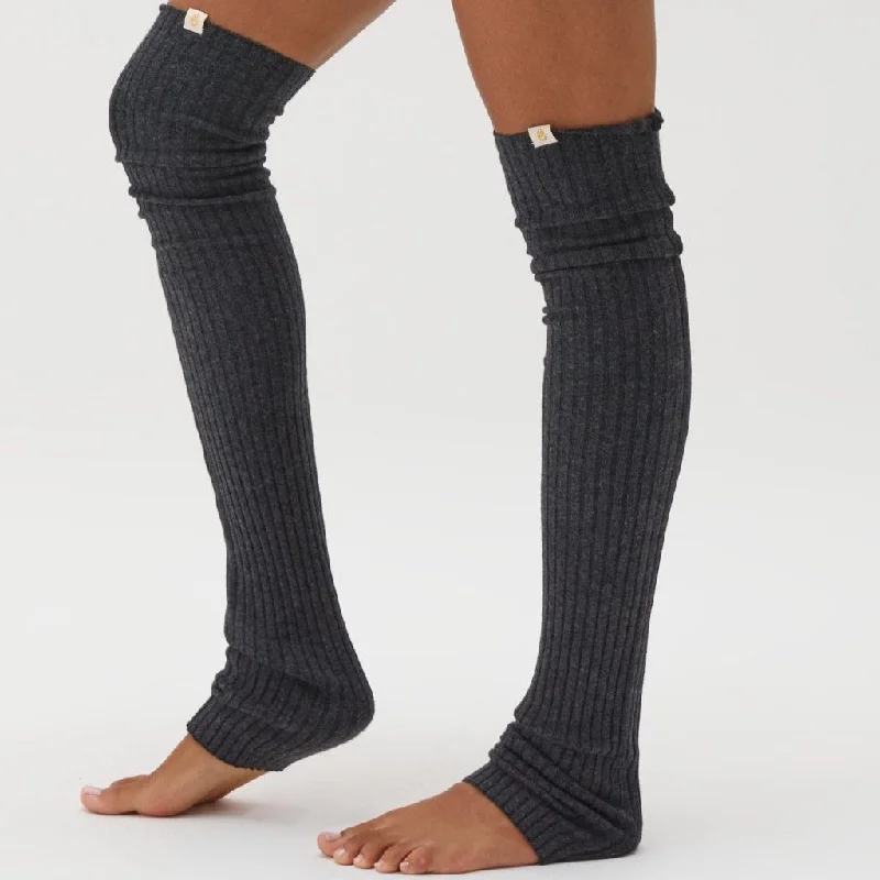 Sweater Leg Warmer - Charcoal Grey