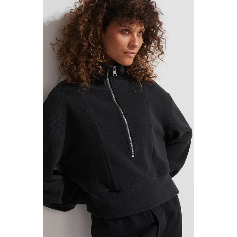 Ramona Half Zip - Black