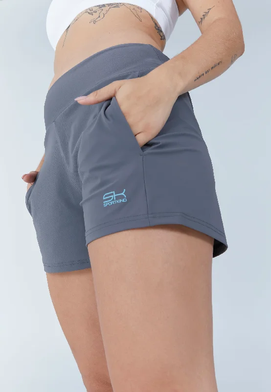 Advantage Tennis Shorts mit Ballhalter, grau