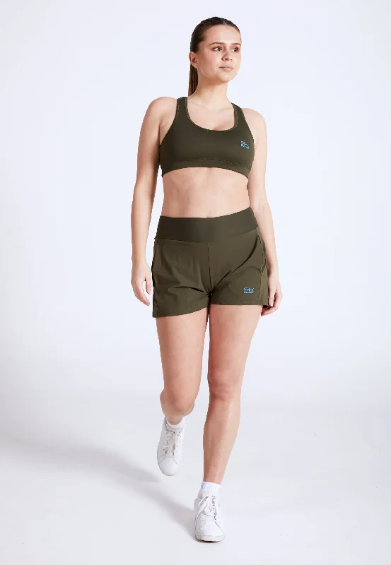 Advantage Tennis Shorts mit Ballhalter, khaki