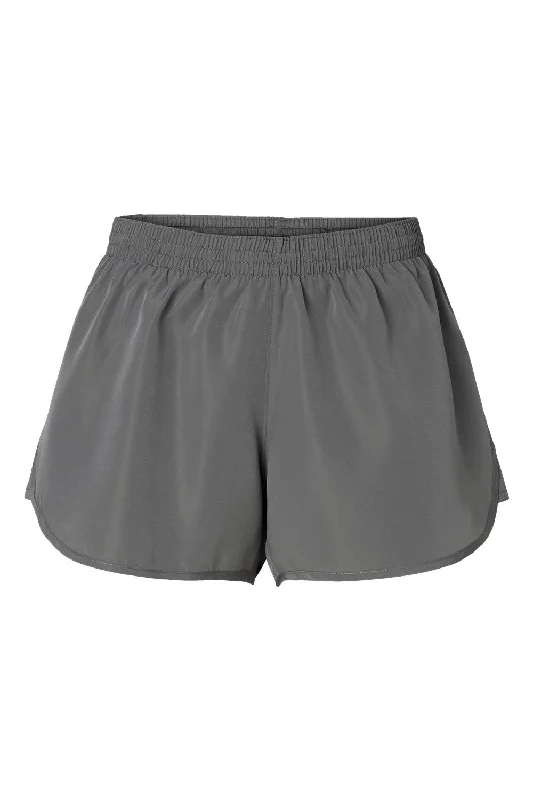 Augusta Sportswear Womens Wayfarer Moisture Wicking Shorts w/ Internal Pocket - Graphite Grey - NEW