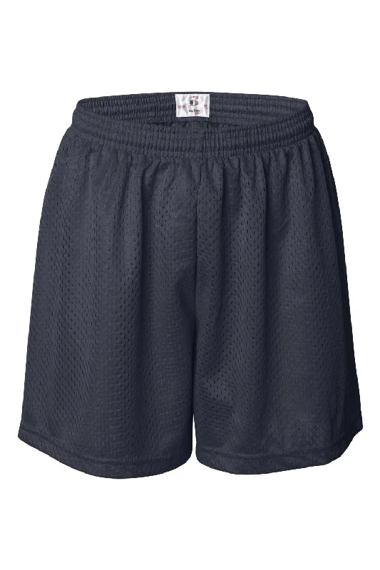 Badger Womens Pro Mesh Shorts w/ Liner - Navy Blue - NEW