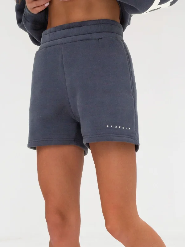 Isabel Jogger Shorts - Blue