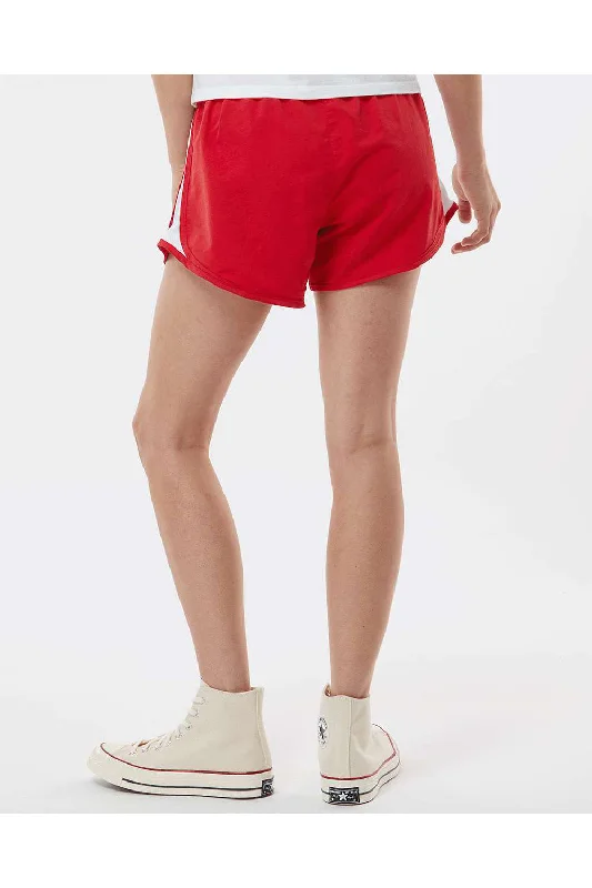 Boxercraft Womens Moisture Wicking Sport Shorts - Red - NEW