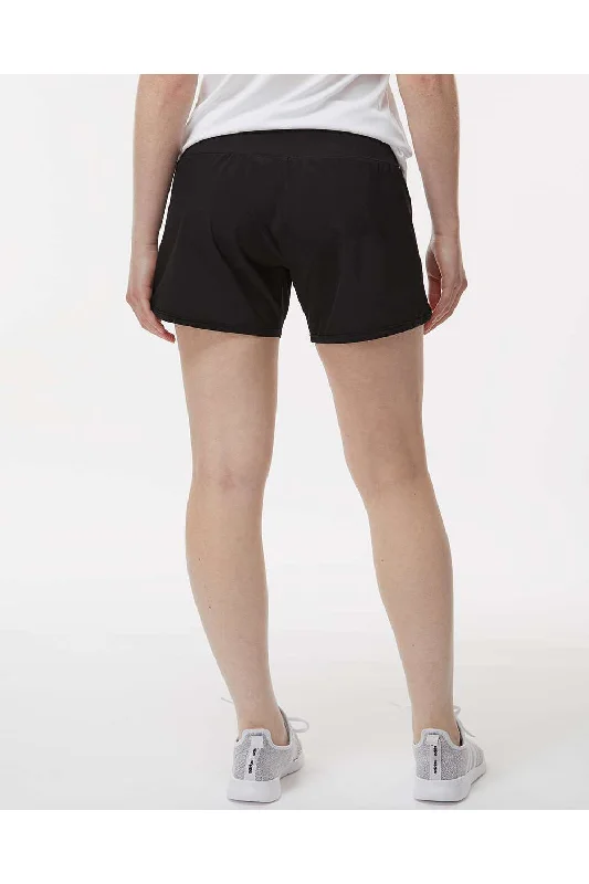 Boxercraft Womens Stretch Woven Lined Shorts - Black - NEW