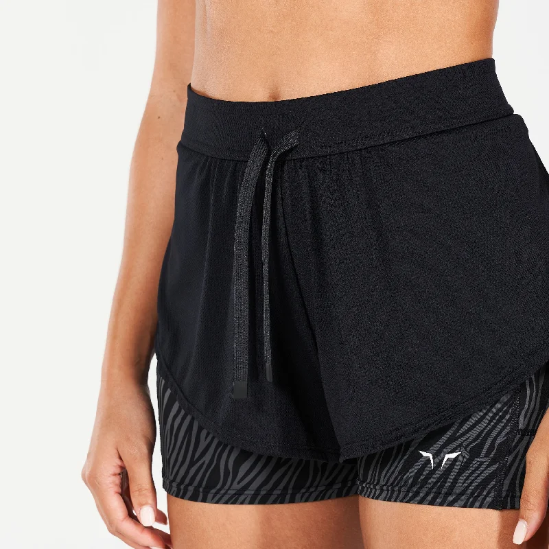 Core 2-in-1 Wild Shorts - Black