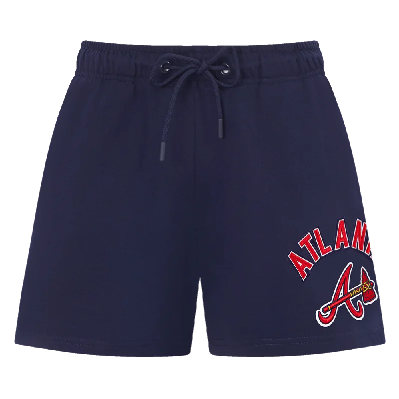 MLB ATLANTA BRAVES CLASSIC WOMEN'S FLC SHORT (MIDNIGHT NAVY)