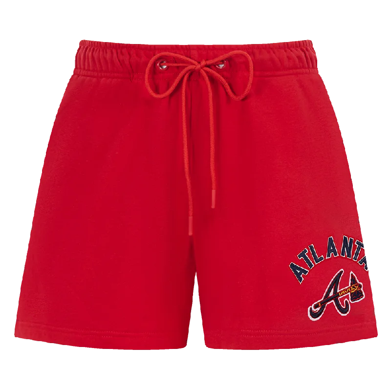 MLB ATLANTA BRAVES CLASSIC WOMEN'S FLC SHORT (RED)