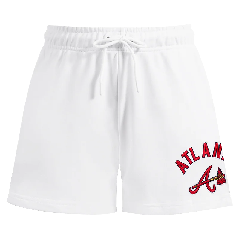 MLB ATLANTA BRAVES CLASSIC WOMEN'S FLC SHORT (WHITE)