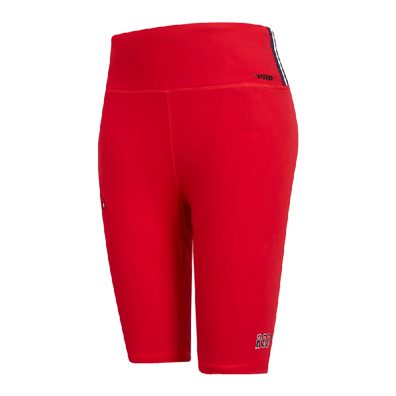 MLB BOSTON RED SOX CLASSIC WOMEN'S CTN BIKE SHORT (RED)