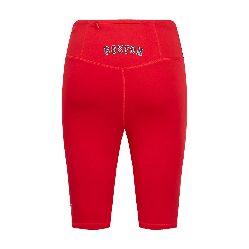 MLB BOSTON RED SOX CLASSIC WOMEN'S CTN BIKE SHORT (RED)