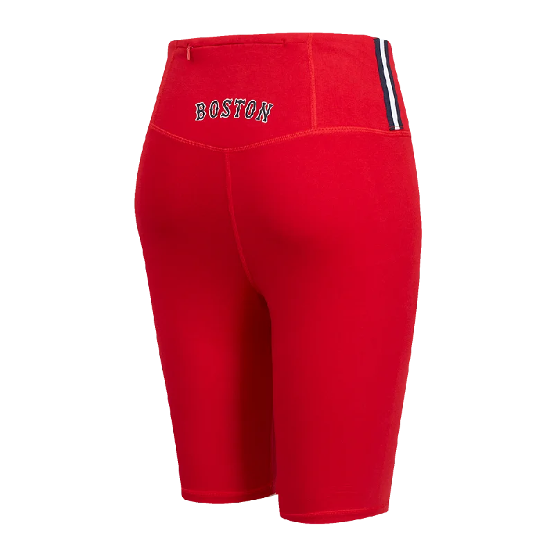 MLB BOSTON RED SOX CLASSIC WOMEN'S CTN BIKE SHORT (RED)