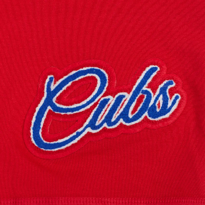 MLB CHICAGO CUBS SCRIPT WOMEN'S JERSEY BIKE SHORT (RED)