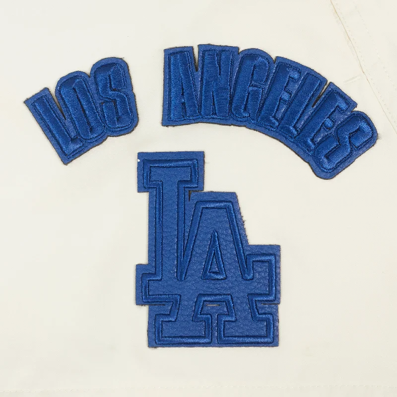 MLB LOS ANGELES DODGERS TRIPLE TONAL WOMEN'S WOVEN SHORT (EGGSHELL)