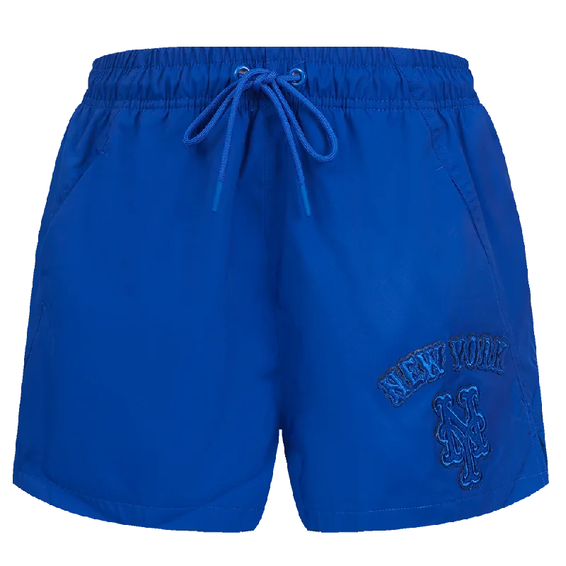 MLB NEW YORK METS TRIPLE TONAL WOMEN'S WOVEN SHORT (ROYAL BLUE)