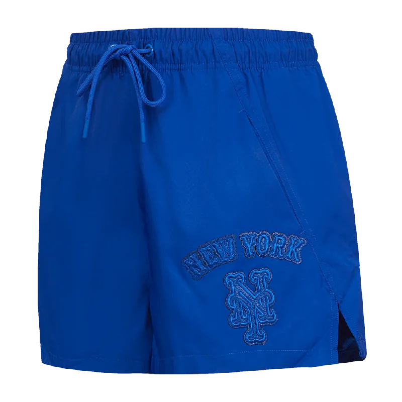 MLB NEW YORK METS TRIPLE TONAL WOMEN'S WOVEN SHORT (ROYAL BLUE)