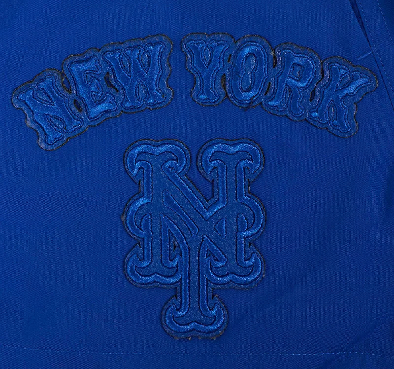 MLB NEW YORK METS TRIPLE TONAL WOMEN'S WOVEN SHORT (ROYAL BLUE)