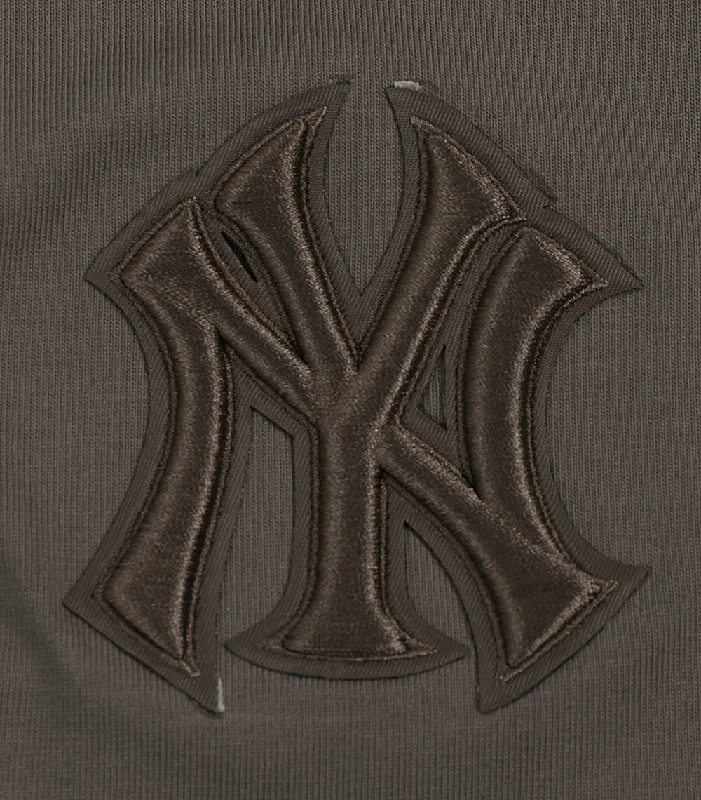 MLB NEW YORK YANKEES NEUTRAL WOMEN'S JERSEY BIKE SHORT (DARK TAUPE)