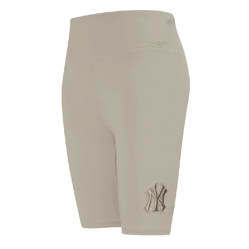 MLB NEW YORK YANKEES NEUTRAL WOMEN'S JERSEY BIKE SHORT (TAUPE)