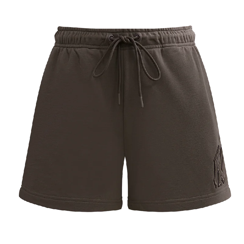 MLB NEW YORK YANKEES NEUTRAL WOMEN'S FLC SHORT (DARK TAUPE)