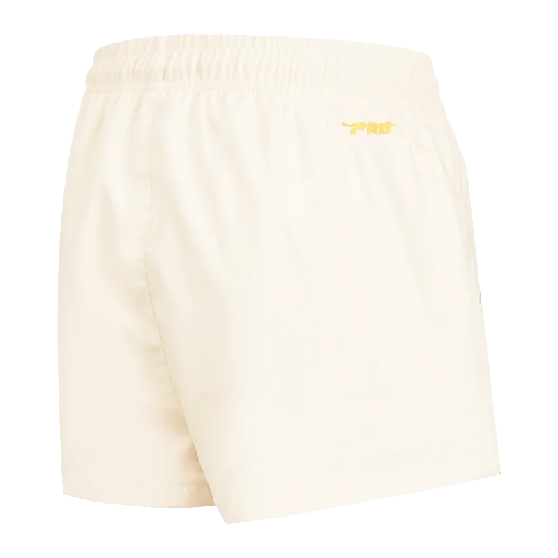 MLB PITTSBURGH PIRATES TRIPLE TONAL WOMEN'S WOVEN SHORT (EGGSHELL)