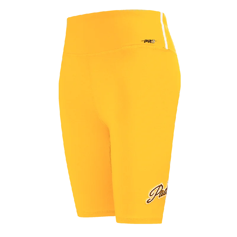 MLB SAN DIEGO PADRES SCRIPT WOMEN'S JERSEY BIKE SHORT (YELLOW)