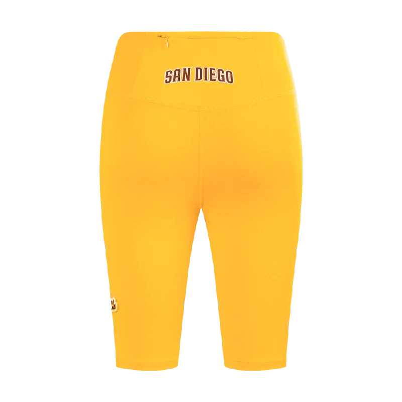 MLB SAN DIEGO PADRES SCRIPT WOMEN'S JERSEY BIKE SHORT (YELLOW)