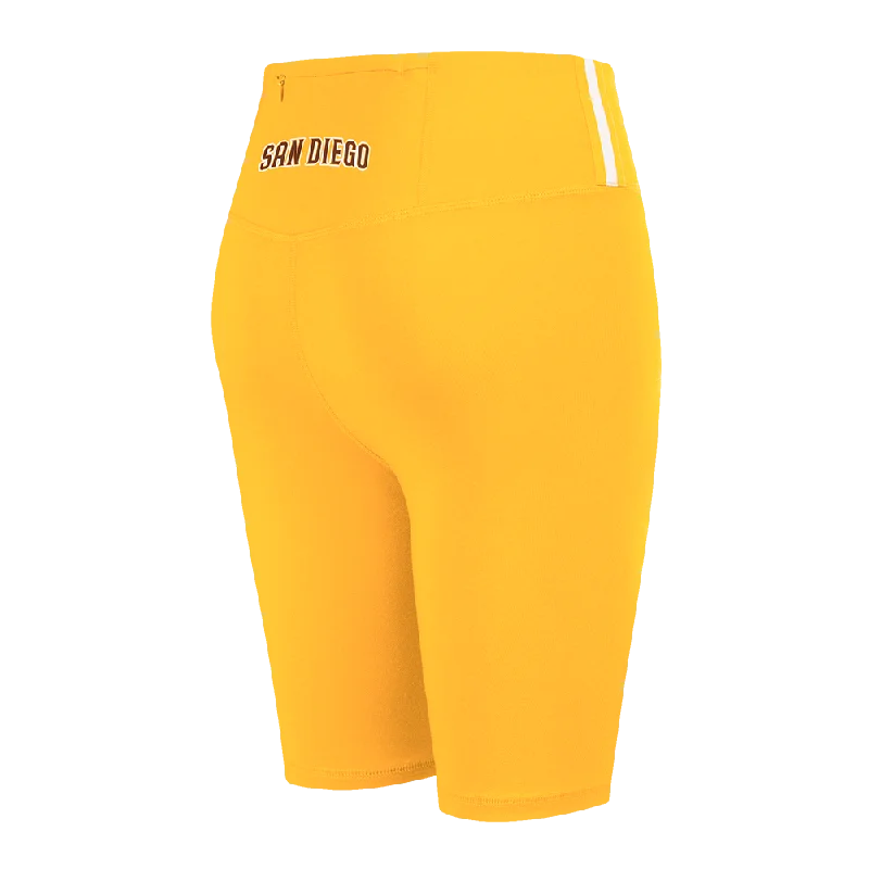 MLB SAN DIEGO PADRES SCRIPT WOMEN'S JERSEY BIKE SHORT (YELLOW)