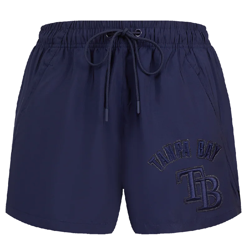 MLB TAMPA BAY RAYS TRIPLE TONAL WOMEN'S WOVEN SHORT (MIDNIGHT NAVY)