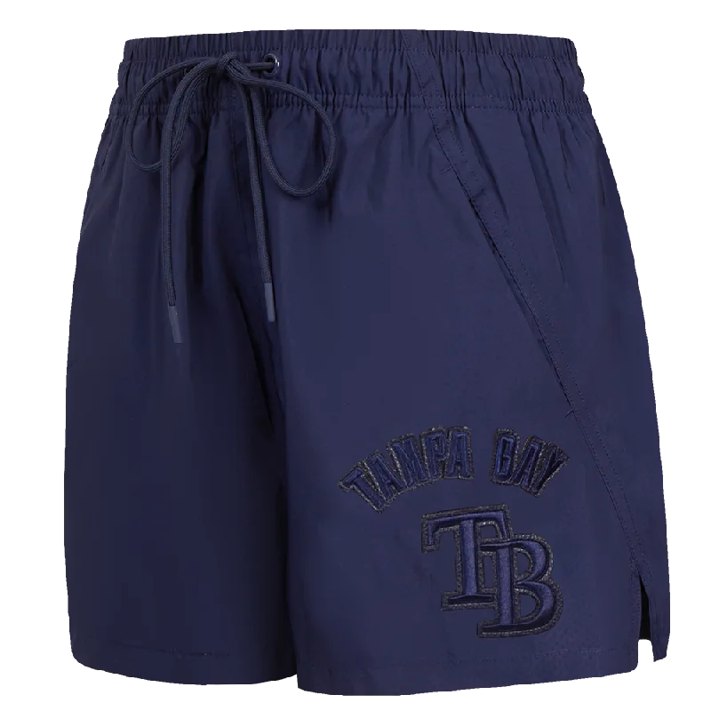 MLB TAMPA BAY RAYS TRIPLE TONAL WOMEN'S WOVEN SHORT (MIDNIGHT NAVY)