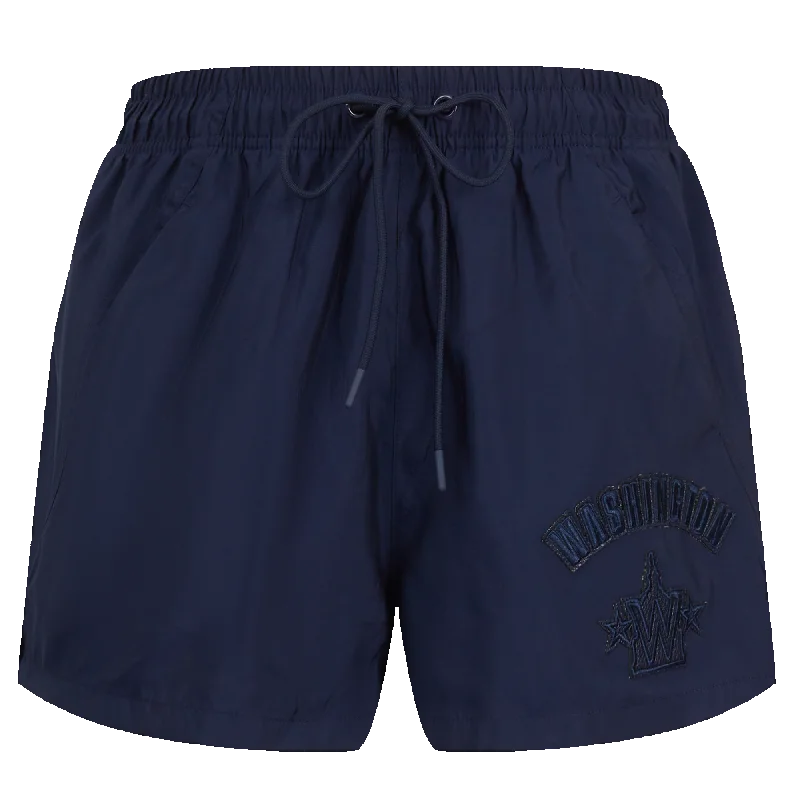 MLB WASHINGTON NATIONALS TRIPLE TONAL WOMEN'S WOVEN SHORT (MIDNIGHT NAVY)