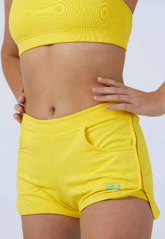 Tennis Shorts 2-in-1, gelb