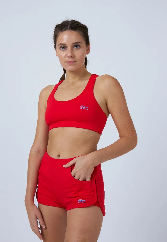 Tennis Shorts 2-in-1, rot