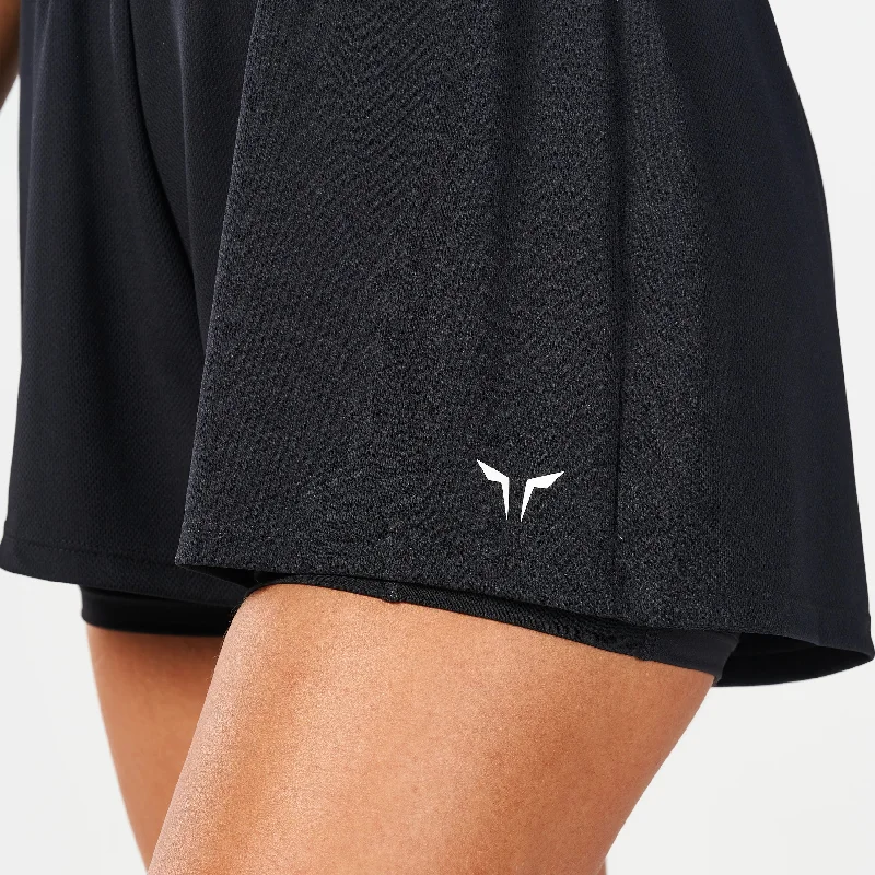 Untamed 2-In-1 Running Shorts - Black