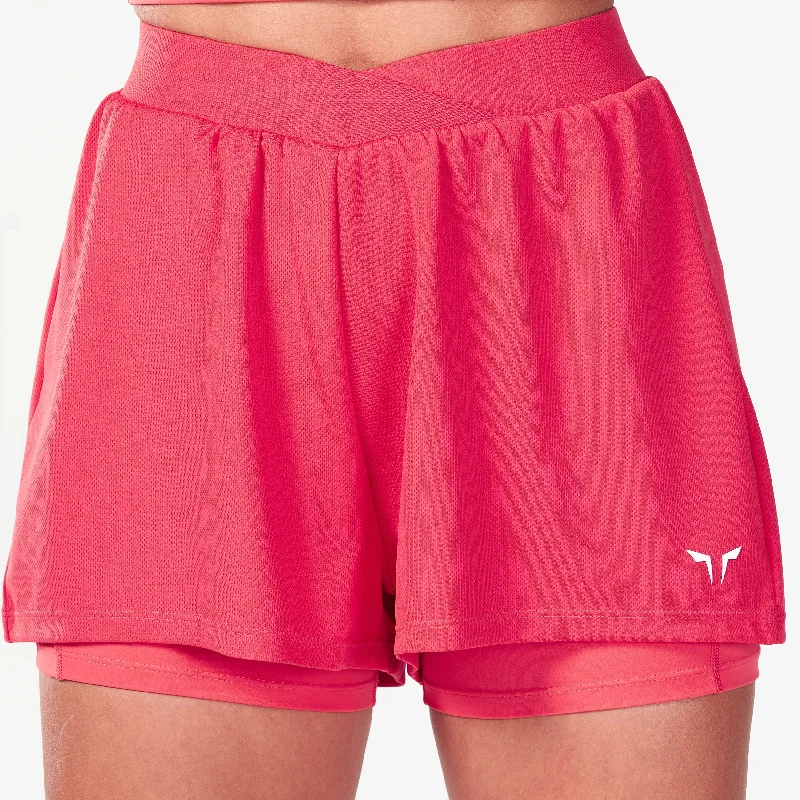 Untamed 2-In-1 Running Shorts - Cayenne