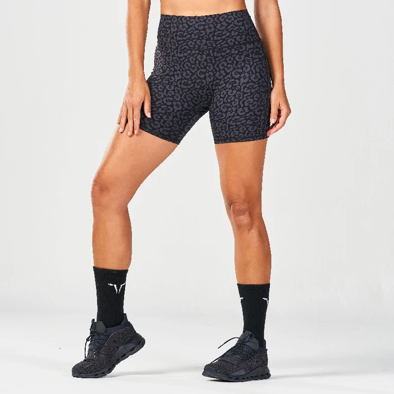 Untamed 5"" Biker Shorts - Black Print