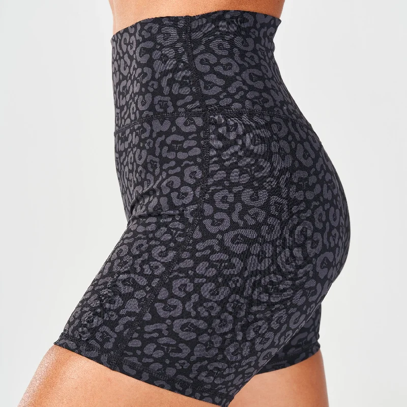 Untamed 5"" Biker Shorts - Black Print