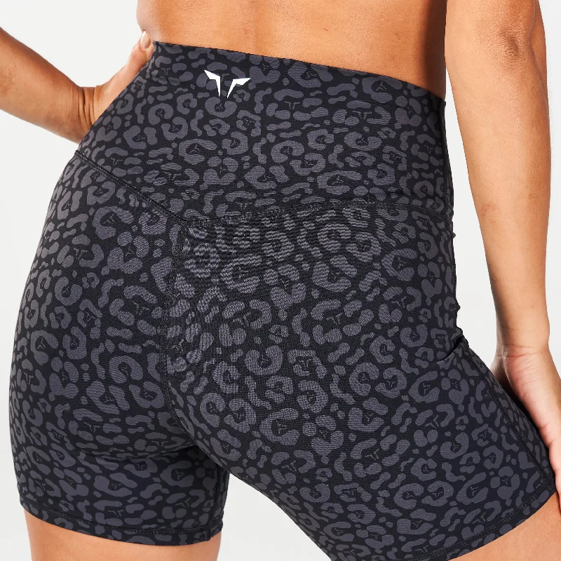 Untamed 5"" Biker Shorts - Black Print